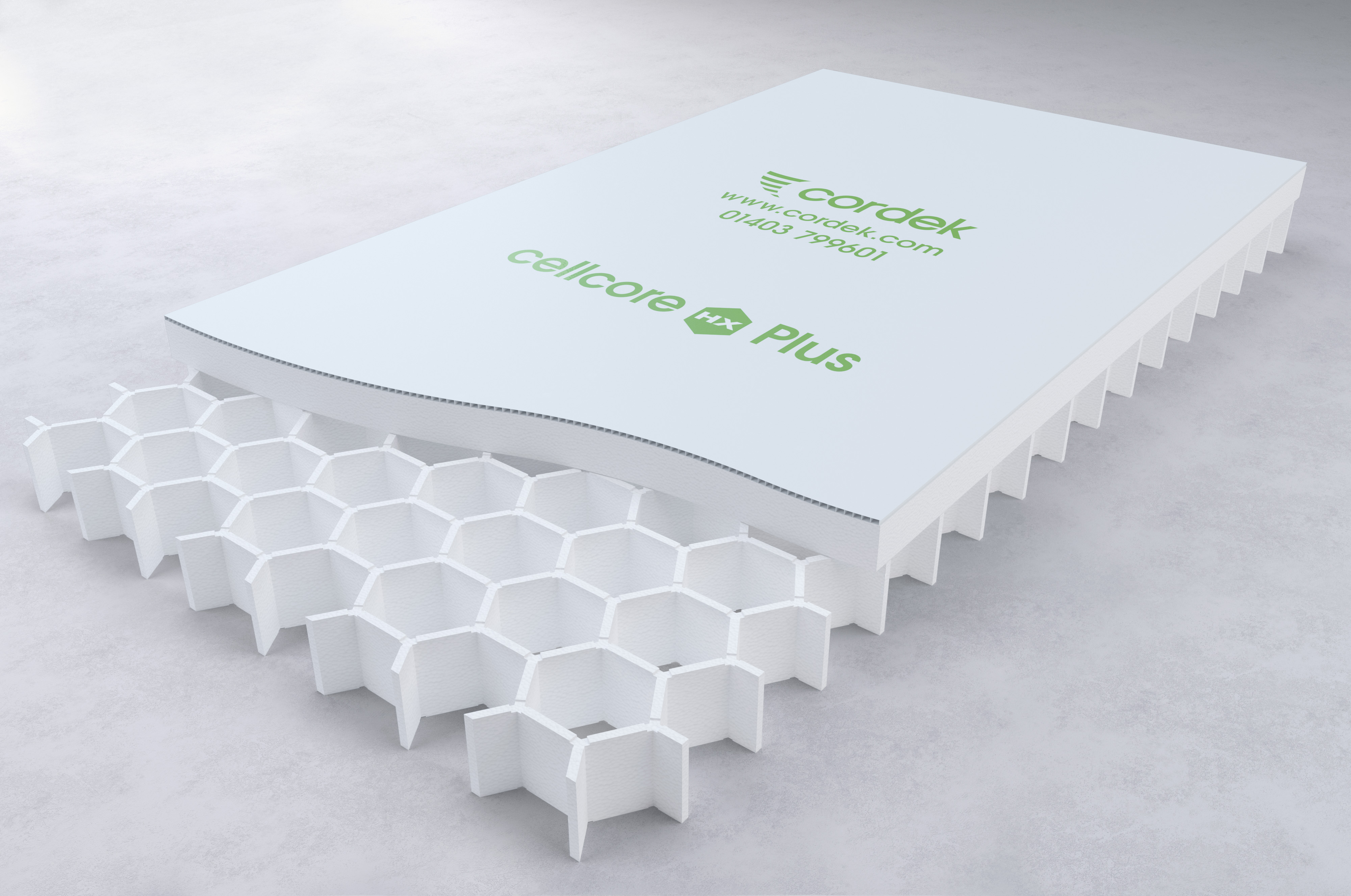 Cellcore HX Plus reinforced concrete floor slab ground heave